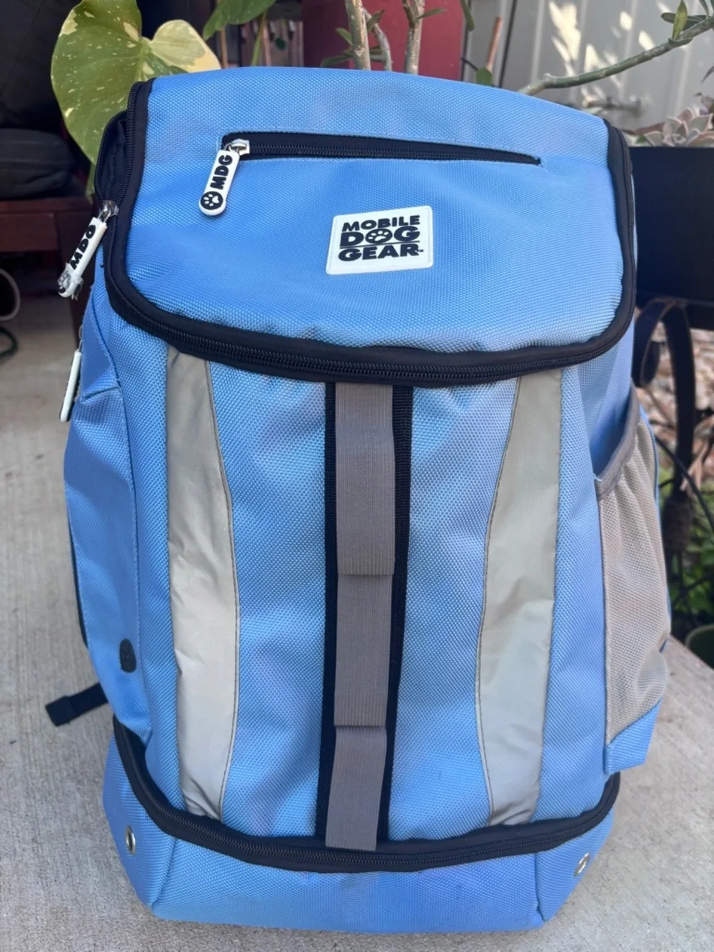Mobile Dog Gear Drop Bottom Weekender Backpack, Blue